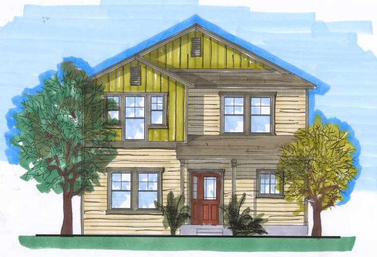 House Plan House Plan #14454 Front Elevation