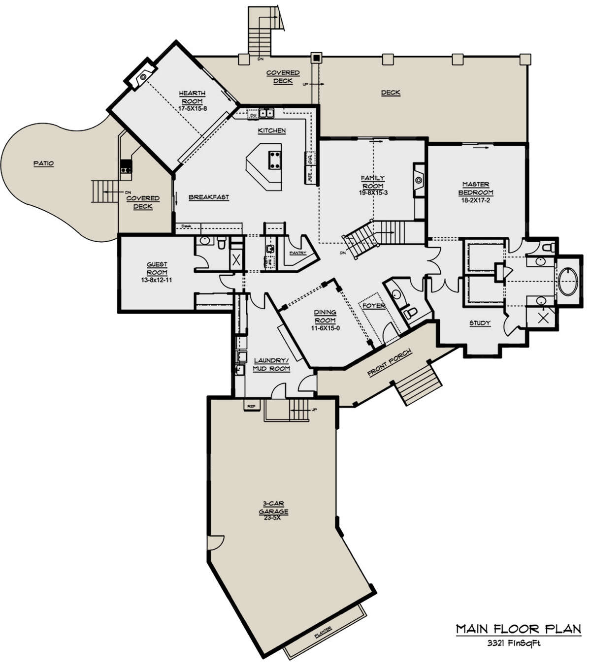 Main Floor for House Plan #5631-00032