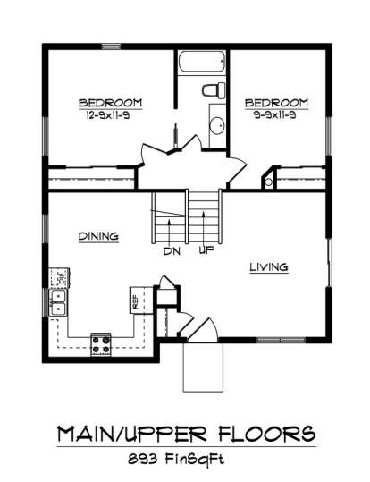 Floorplan 1 for House Plan #5631-00033