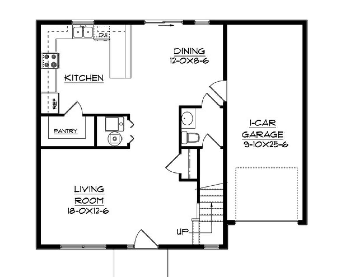 Floorplan 1 for House Plan #5631-00034