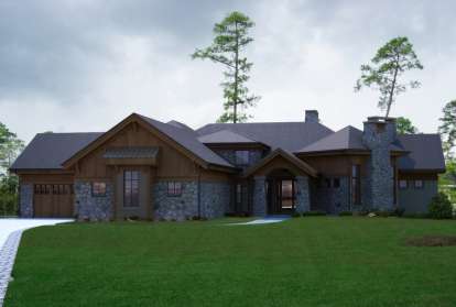 4 Bed, 5 Bath, 4749 Square Foot House Plan - #5631-00039