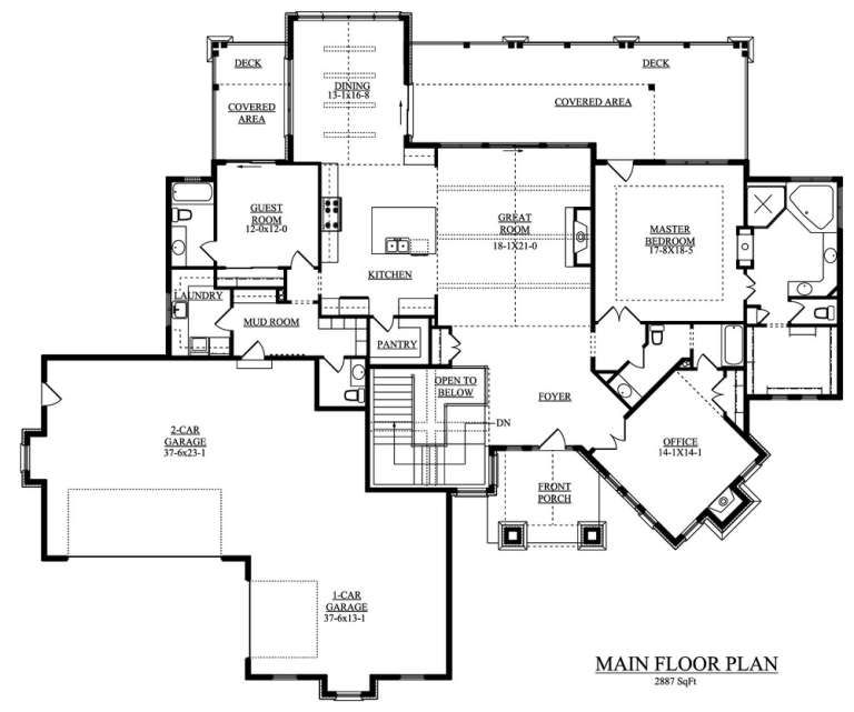 House Plan House Plan #14463 Drawing 1