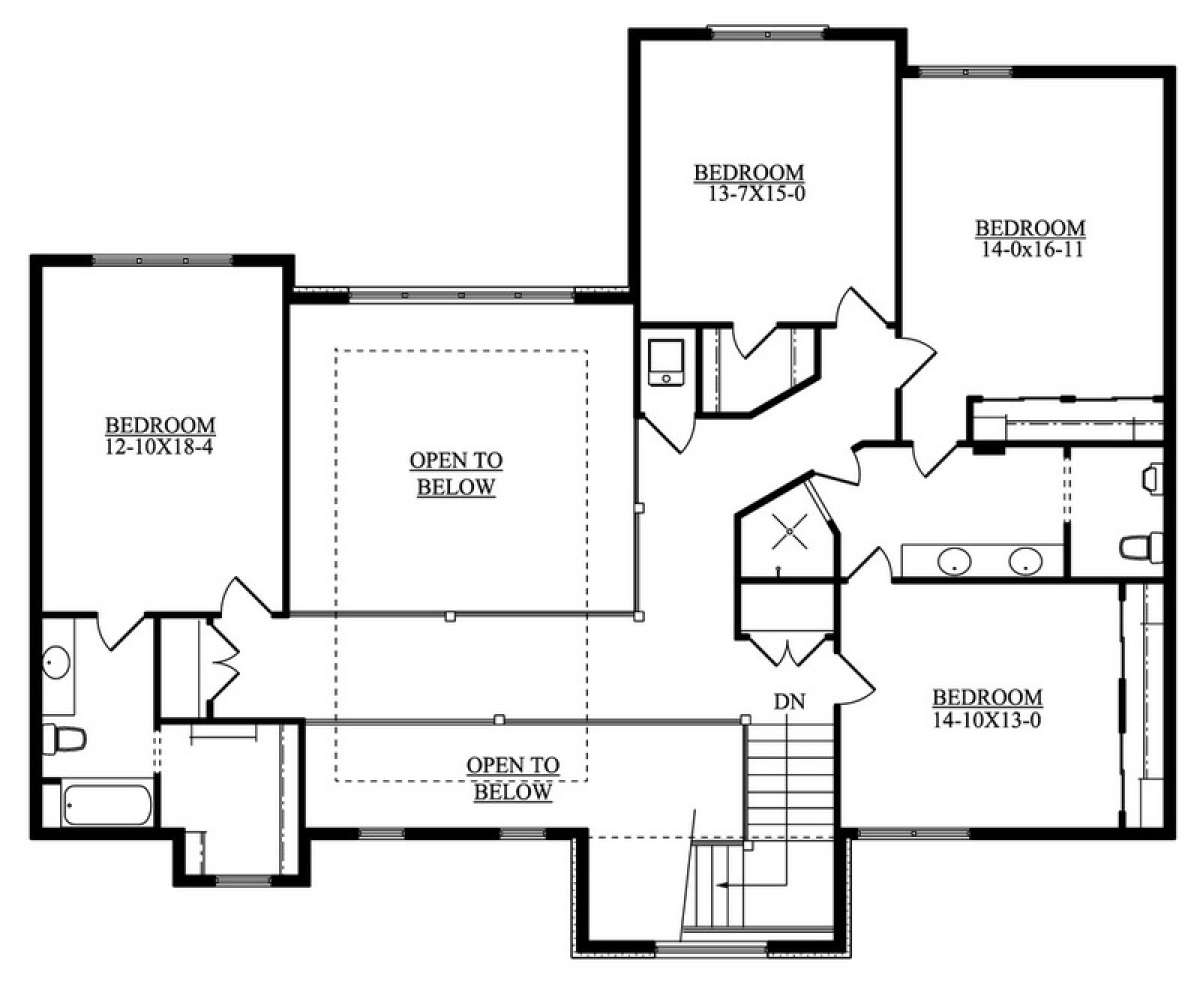 Floorplan 2 for House Plan #5631-00041