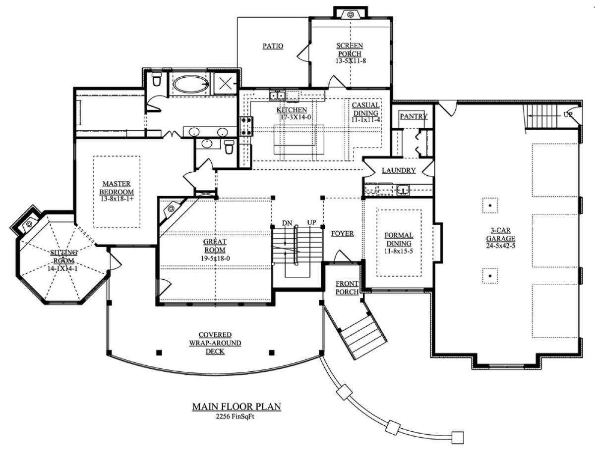 Floorplan 1 for House Plan #5631-00042
