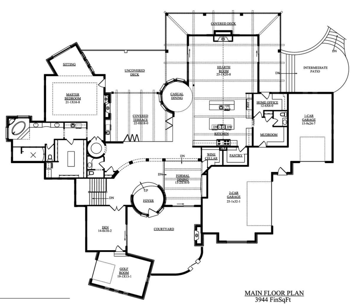 Floorplan 1 for House Plan #5631-00043