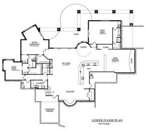 Basement Floor Plan for House Plan #5631-00043
