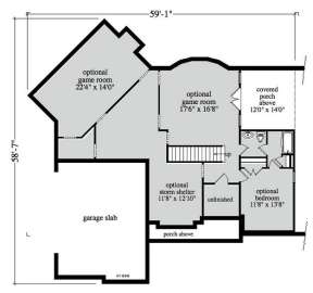Floorplan 3 for House Plan #957-00053