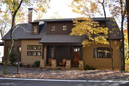 Lake Front House Plan #957-00054 Elevation Photo