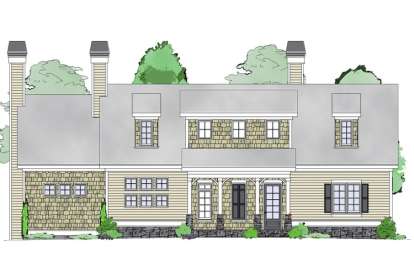 Lake Front House Plan #957-00054 Elevation Photo