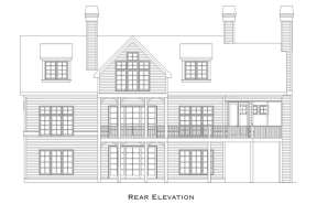 Lake Front House Plan #957-00054 Elevation Photo