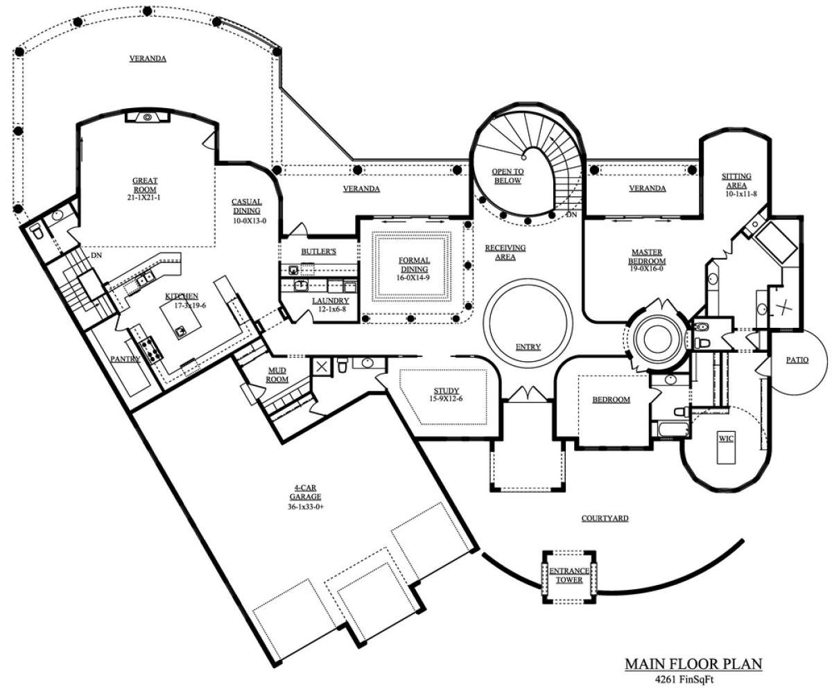 Floorplan 1 for House Plan #5631-00045