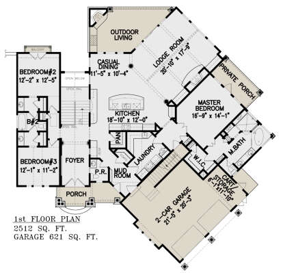 Main Floor  for House Plan #699-00037