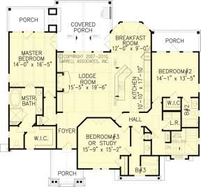 Floorplan 1 for House Plan #699-00038