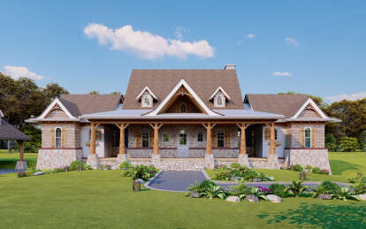 Mountain House Plan #699-00042 Elevation Photo