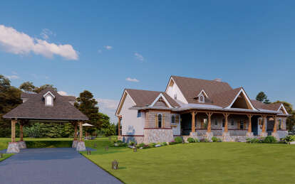 Mountain House Plan #699-00042 Elevation Photo