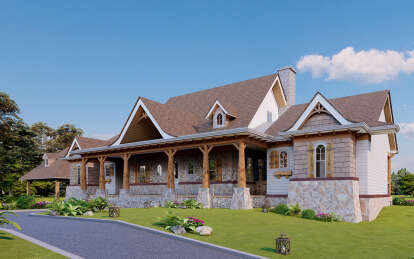 Mountain House Plan #699-00042 Elevation Photo
