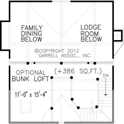 Optional Second Floor for House Plan #699-00042