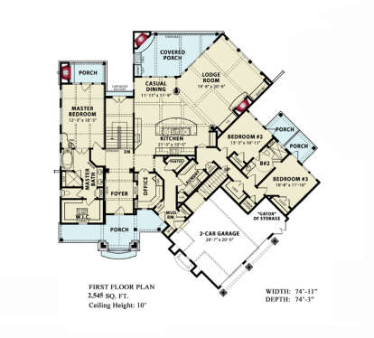 Main Floor  for House Plan #699-00045