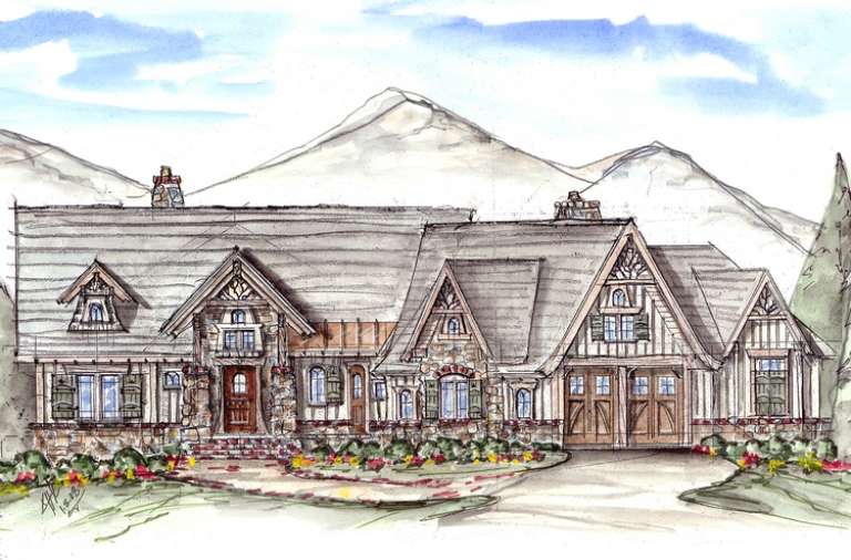 House Plan House Plan #14483 Front Elevation