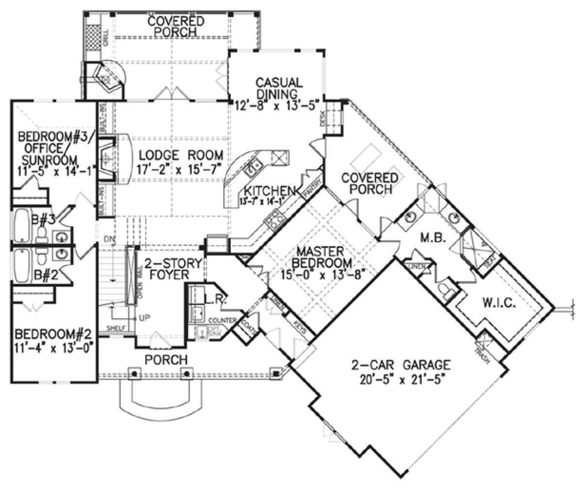 Floorplan 1 for House Plan #699-00048