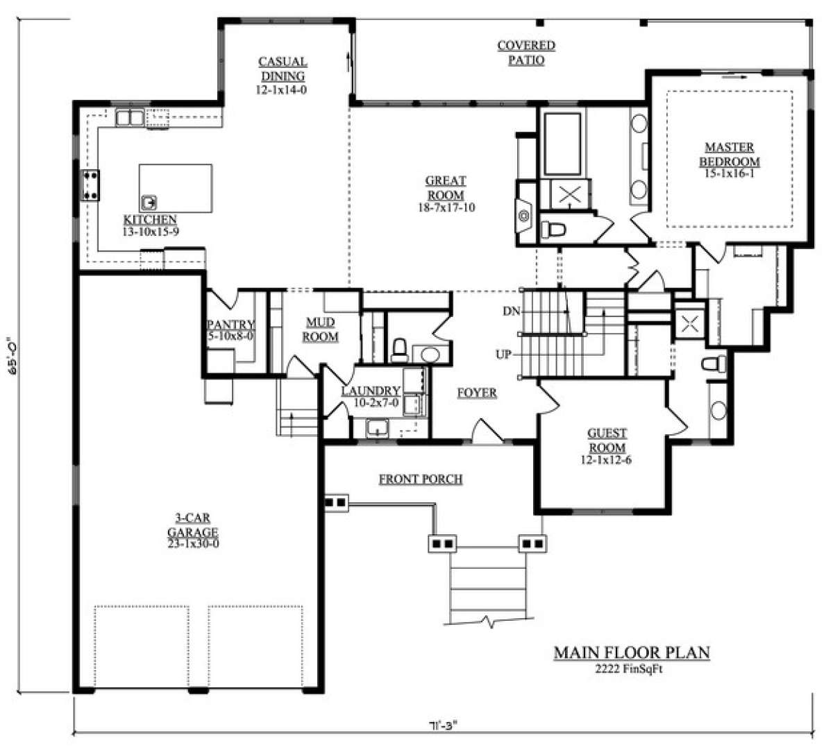 Floorplan 1 for House Plan #5631-00048