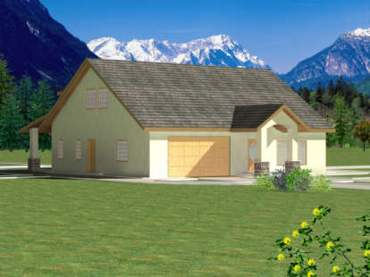 Ranch House Plan #039-00186 Elevation Photo