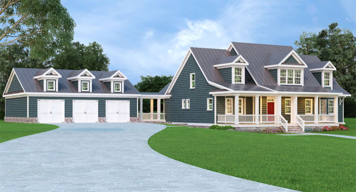 Cape Cod Plan 3,362 Square Feet, 3 Bedrooms, 2.5