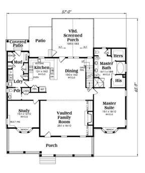 Main Floor for House Plan #009-00207