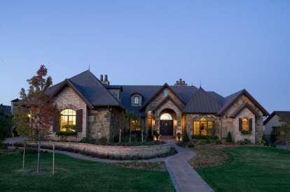 Luxury House Plan #5631-00051 Elevation Photo