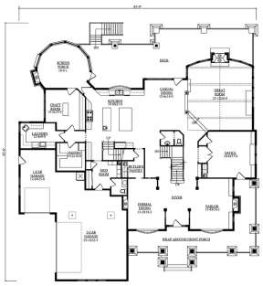 Floorplan 1 for House Plan #5631-00052
