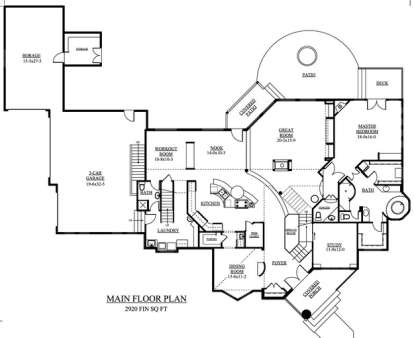 Floorplan 1 for House Plan #5631-00053