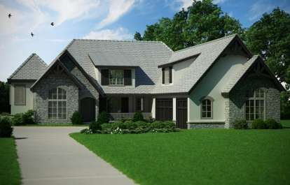 5 Bed, 4 Bath, 5683 Square Foot House Plan - #5631-00054