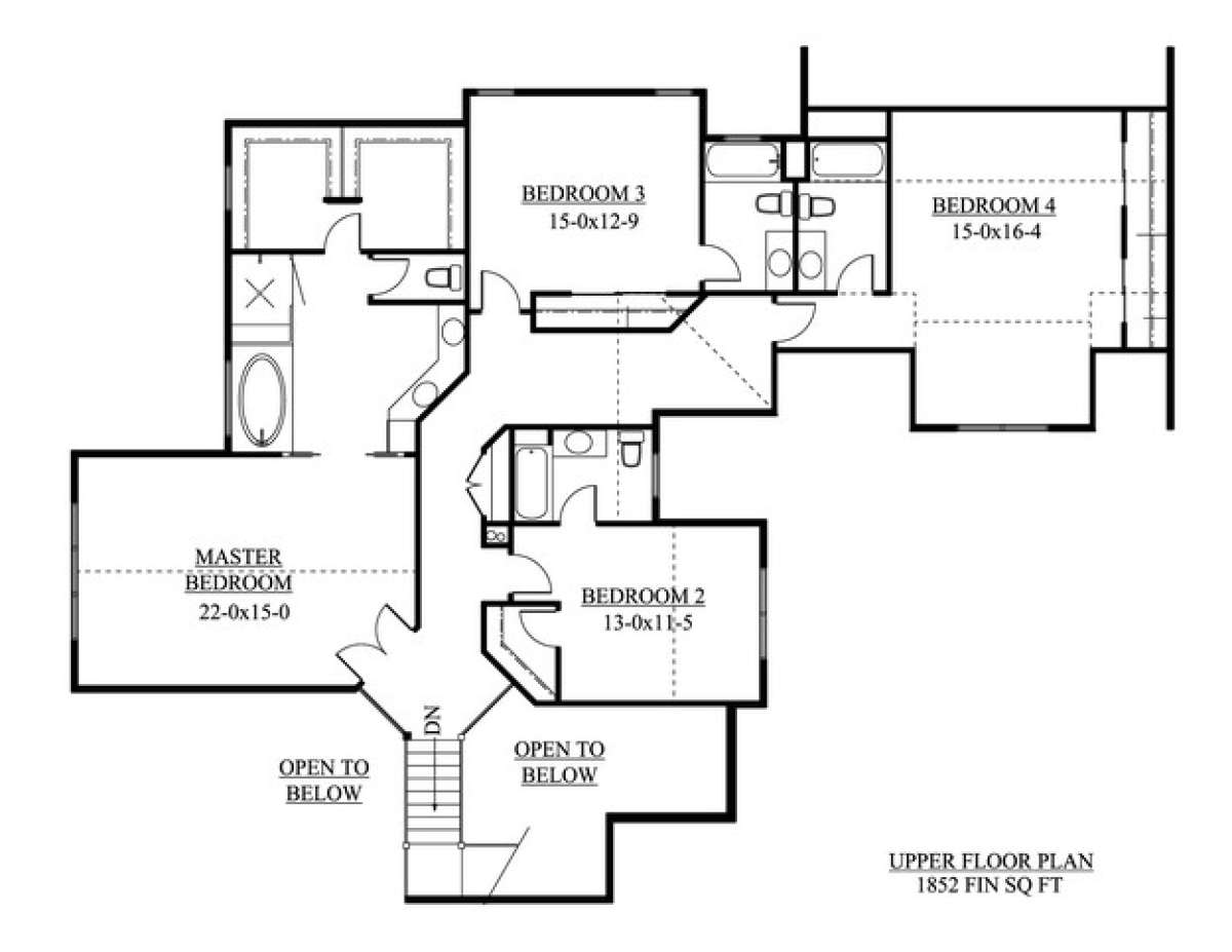 Floorplan 2 for House Plan #5631-00054