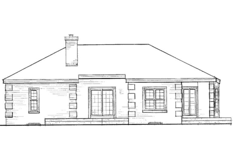Ranch House Plan #033-00004 Elevation Photo