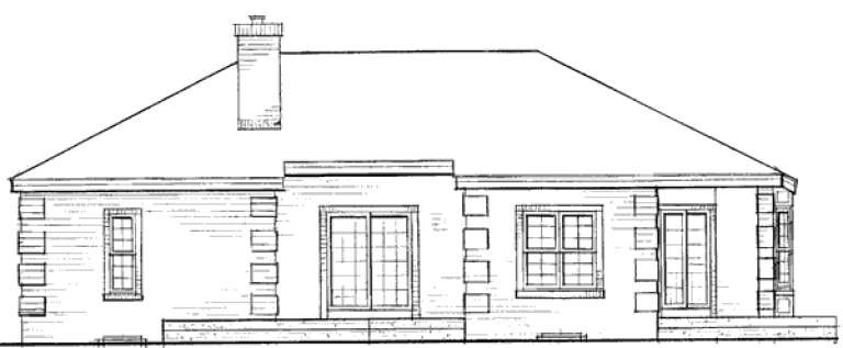 Ranch House Plan #033-00004 Elevation Photo