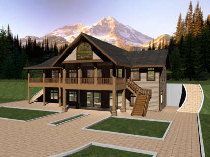 Lake Front House Plan #039-00187 Elevation Photo