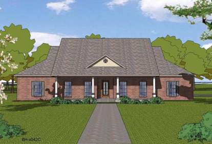 4 Bed, 2 Bath, 2408 Square Foot House Plan - #6471-00011
