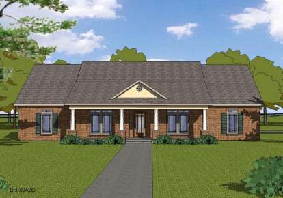 Southern House Plan #6471-00017 Elevation Photo