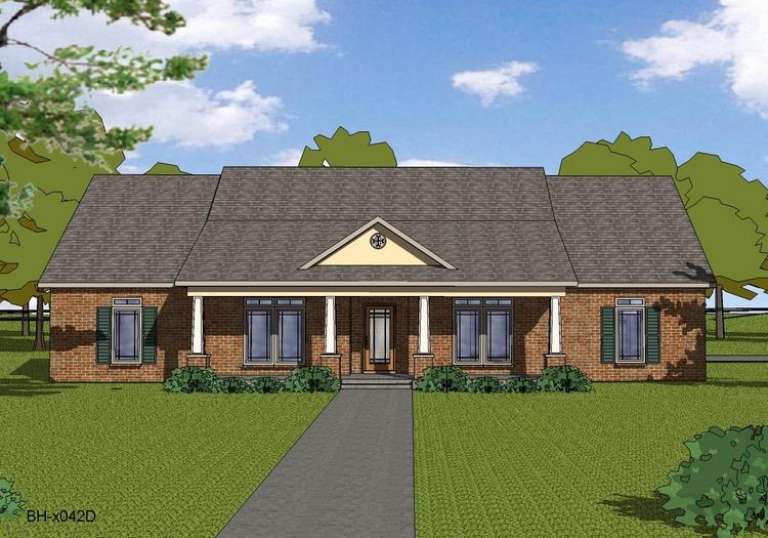 House Plan House Plan #14512 Front Elevation