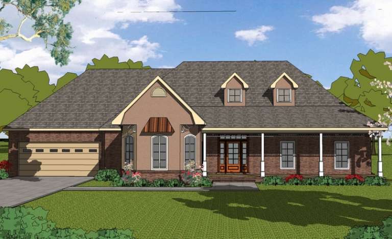 European House Plan #6471-00019 Elevation Photo