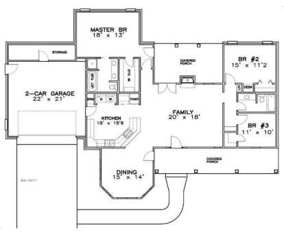 Floorplan1 for House Plan #6471-00020