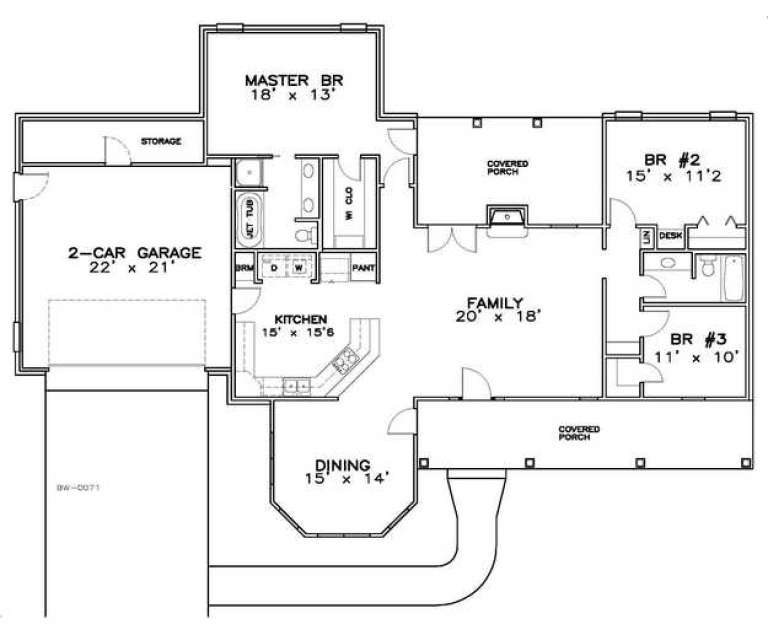 House Plan House Plan #14515 Drawing 1
