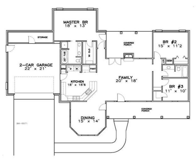 House Plan House Plan #14516 Drawing 1