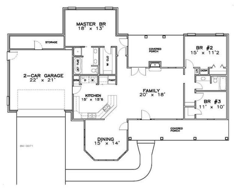 House Plan House Plan #14517 Drawing 1