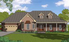 Ranch House Plan #6471-00023 Elevation Photo
