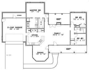 Floorplan 1 for House Plan #6471-00023