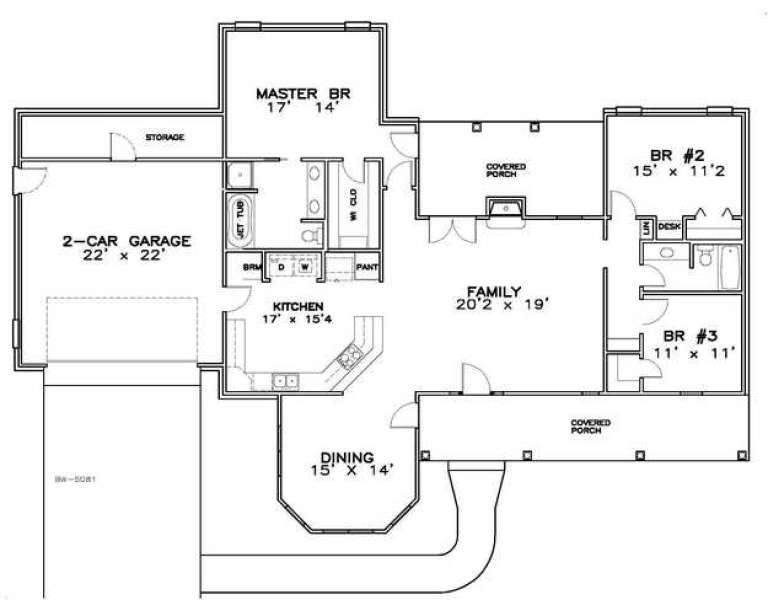 House Plan House Plan #14519 Drawing 1