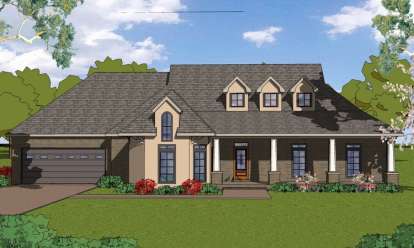 European House Plan #6471-00026 Elevation Photo