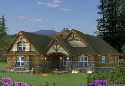 Mountain House Plan #098-00269 Elevation Photo