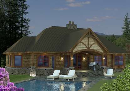 Mountain House Plan #098-00269 Elevation Photo